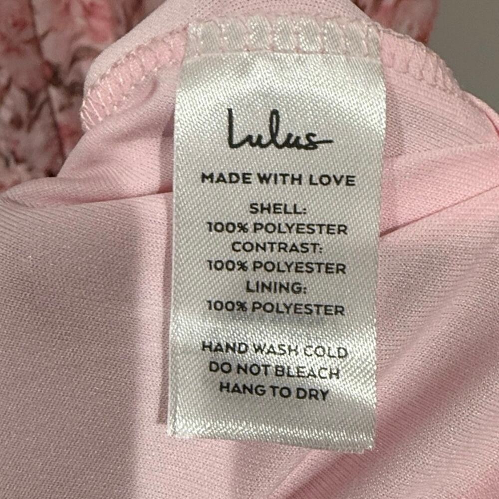 NWOT Lulus Special Moment Pink Floral Strapless Bustier Maxi Dress Size Medium - Picture 6 of 8